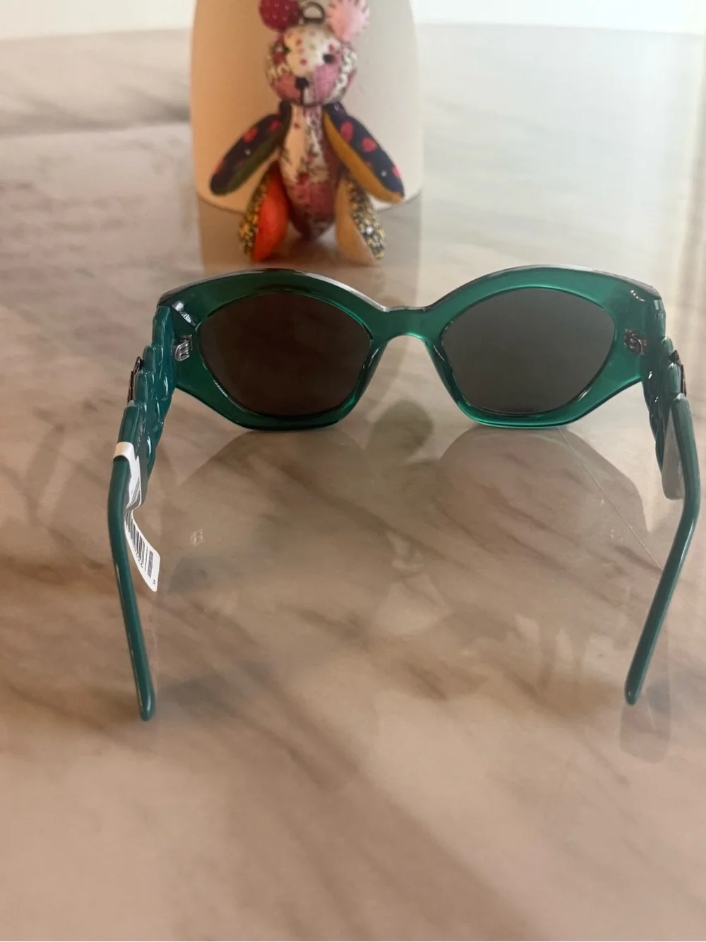 NWT Kurt Geiger Green Tinted Cat-Eye Sunglasses
